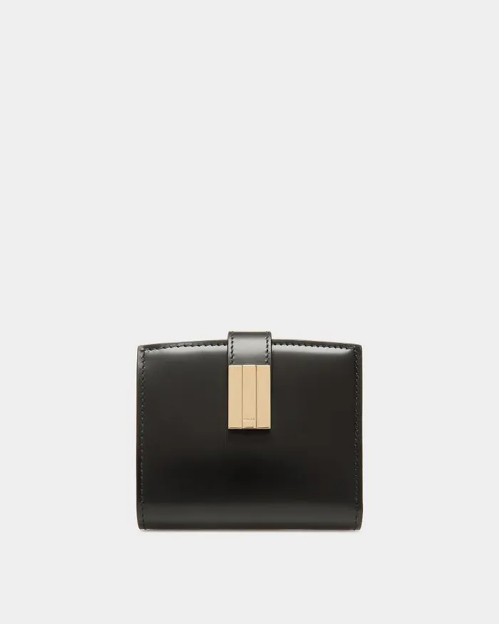 Women Bally Wallets and Card Holders Ollam Wallet In Black Brushed Leather Black Women Bally Wallets and Card Holders Ollam Wallet In Black Brushed Leather Black