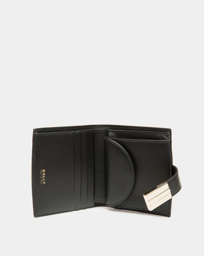 Women Bally Wallets and Card Holders Ollam Wallet In Black Brushed Leather Black Women Bally Wallets and Card Holders Ollam Wallet In Black Brushed Leather Black
