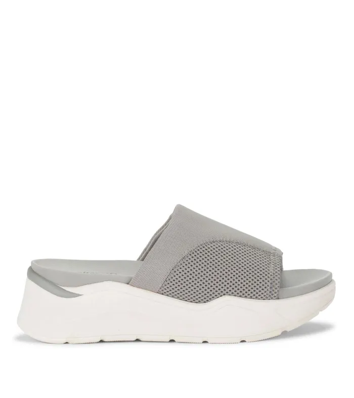 Women Baretraps Active Sandals Whisper Platform Slide Sandal Light Grey