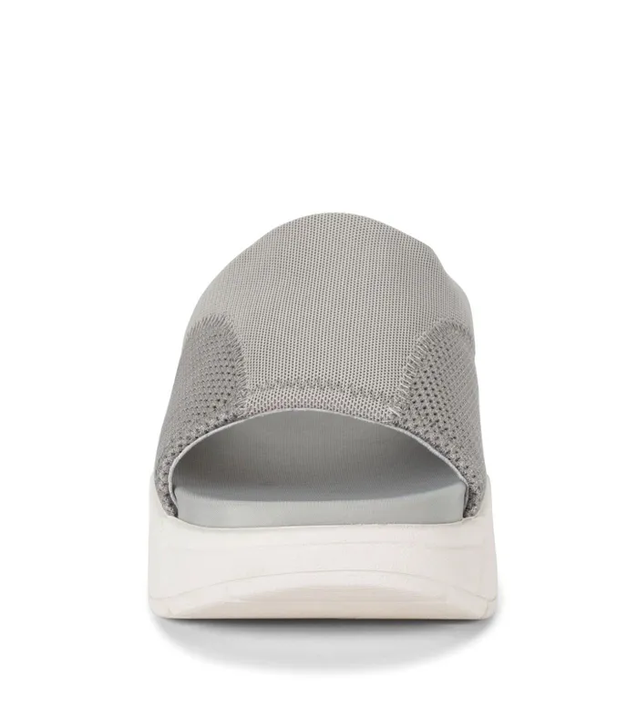 Women Baretraps Active Sandals Whisper Platform Slide Sandal Light Grey