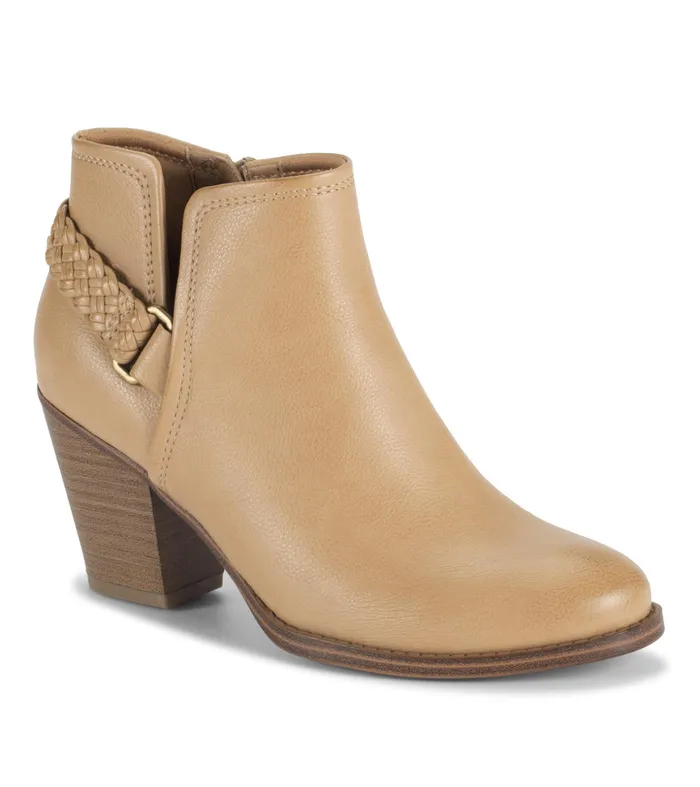 Women Baretraps Booties Charlotte Block Heel Bootie Camel