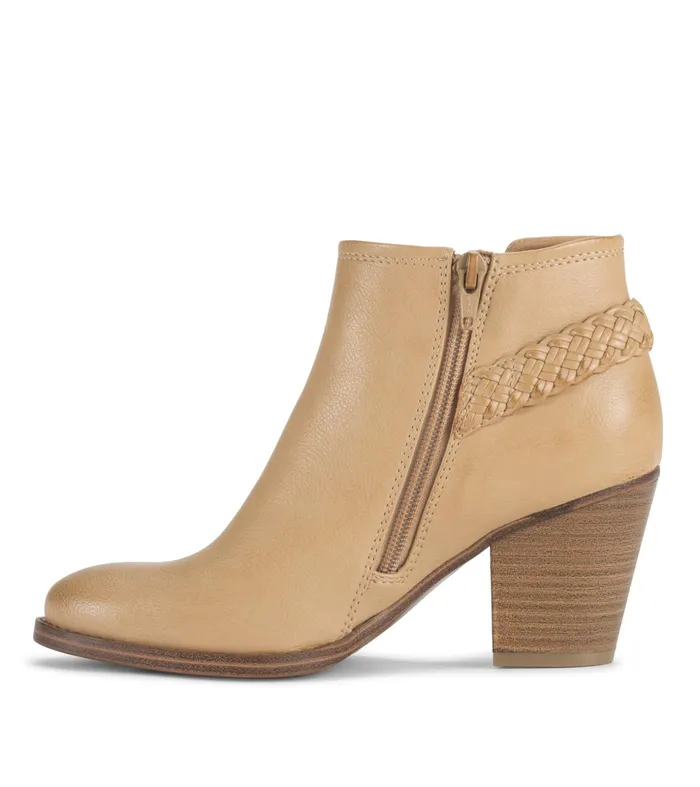Women Baretraps Booties Charlotte Block Heel Bootie Camel