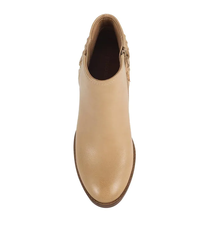 Women Baretraps Booties Charlotte Block Heel Bootie Camel