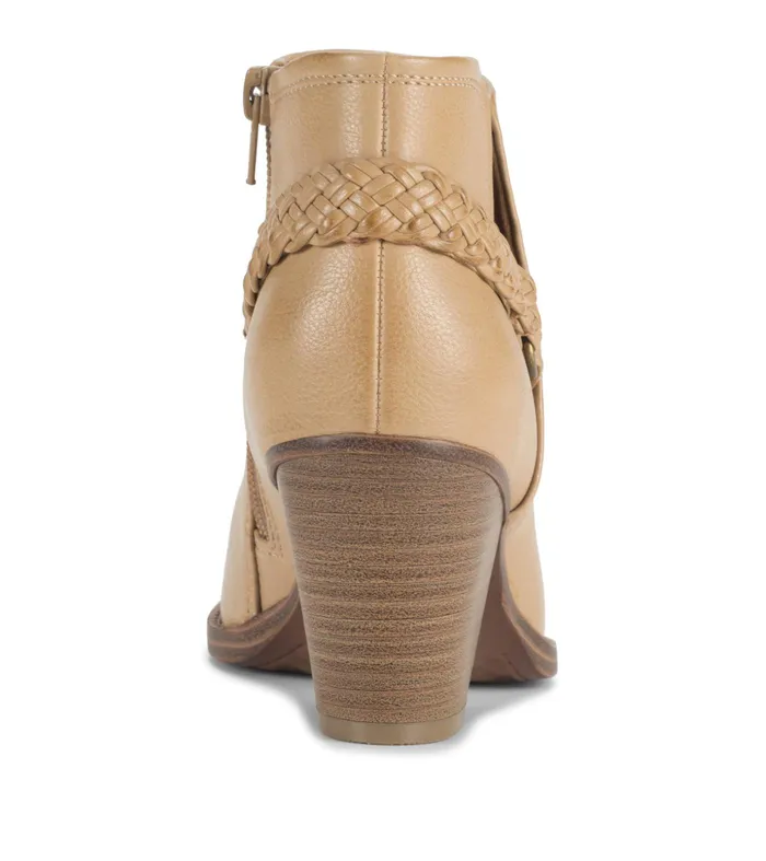 Women Baretraps Booties Charlotte Block Heel Bootie Camel