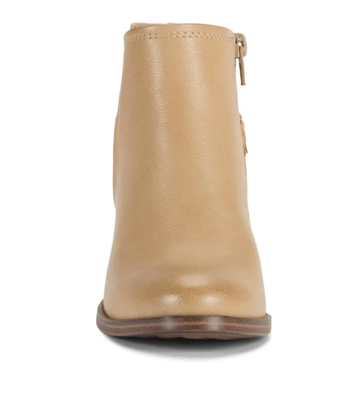 Women Baretraps Booties Charlotte Block Heel Bootie Camel