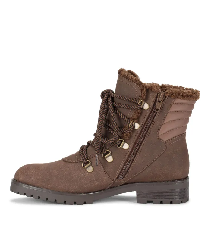 Women Baretraps Booties Dennison Lace Up Boot Brown