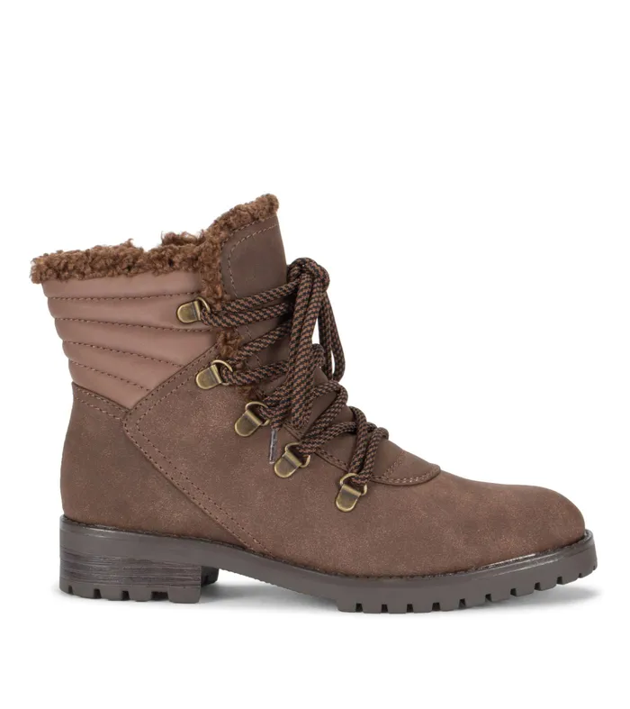 Women Baretraps Booties Dennison Lace Up Boot Brown