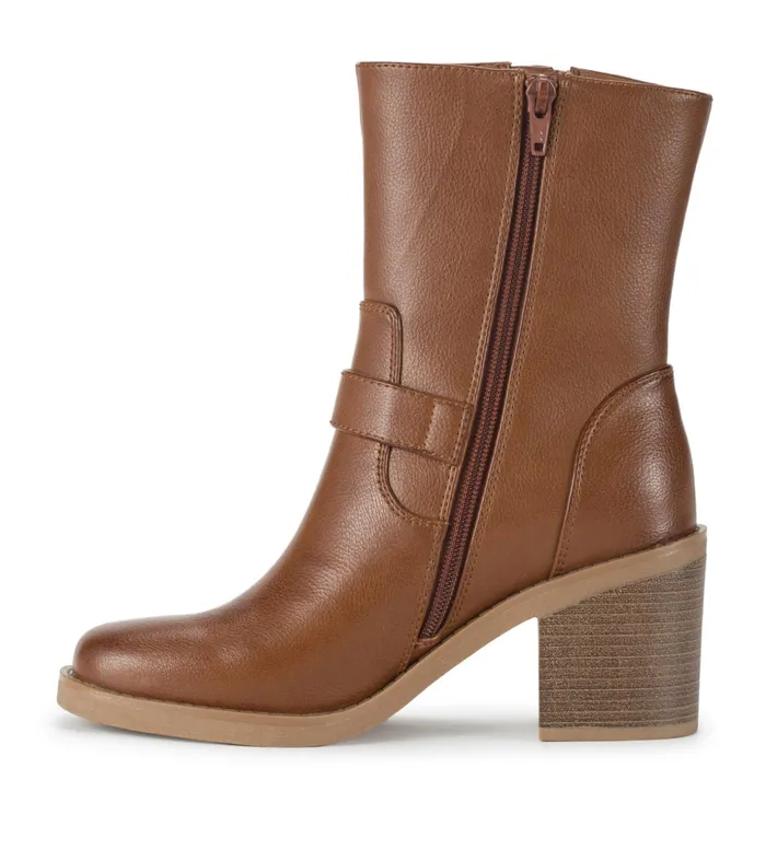 Women Baretraps Booties Mayla Mid Calf Boot Walnut
