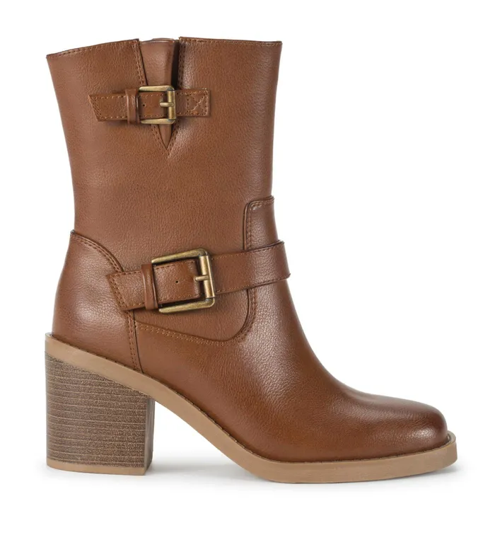 Women Baretraps Booties Mayla Mid Calf Boot Walnut
