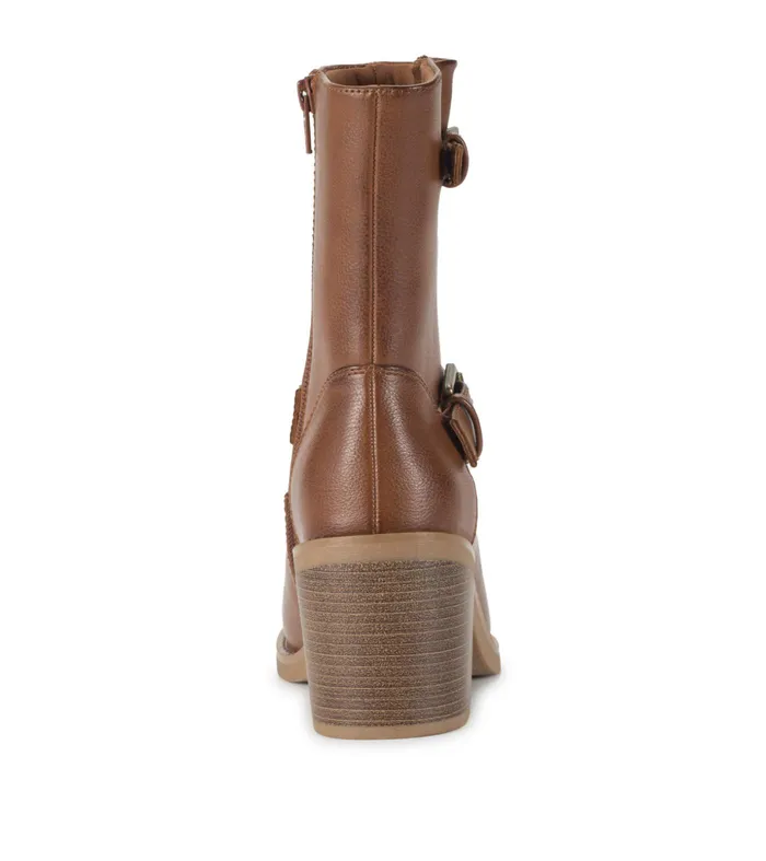 Women Baretraps Booties Mayla Mid Calf Boot Walnut