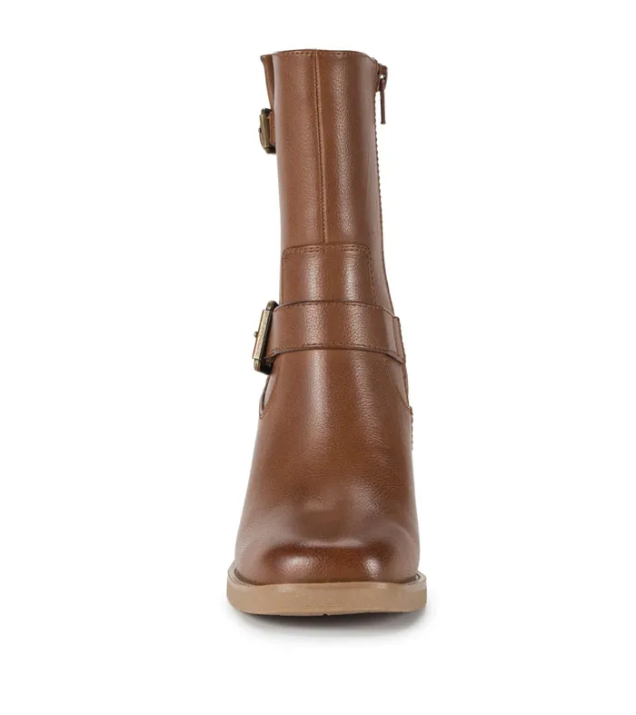 Women Baretraps Booties Mayla Mid Calf Boot Walnut