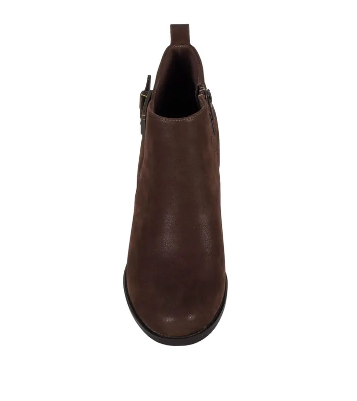 Women Baretraps Booties Rudy Block Heel Bootie Medium Brown
