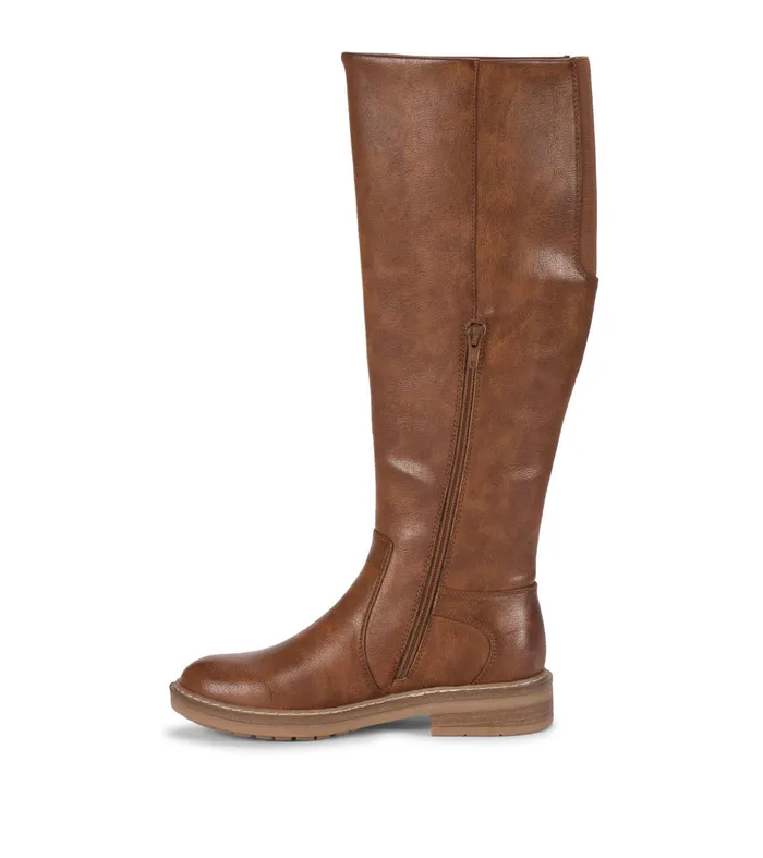 Women Baretraps Knee High Boots Autumn Riding Boot Cognac