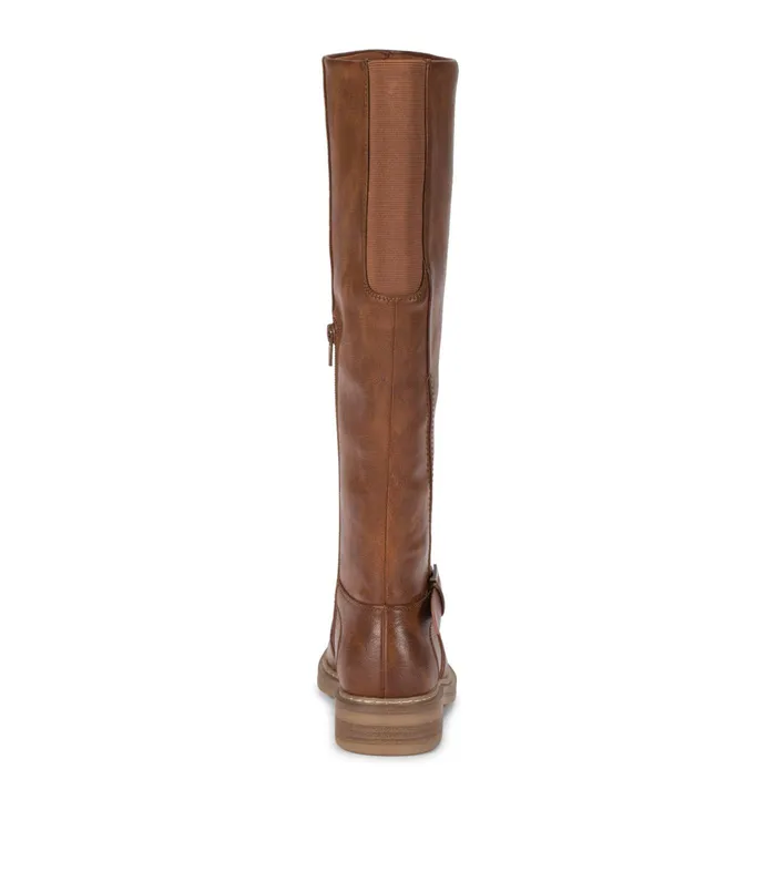 Women Baretraps Knee High Boots Autumn Riding Boot Cognac
