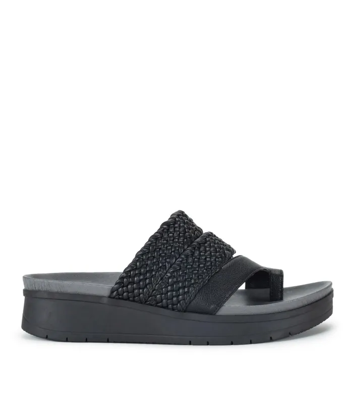 Women Baretraps Slides and Slip On Sandals Gwendalyn Slide Sandal Black