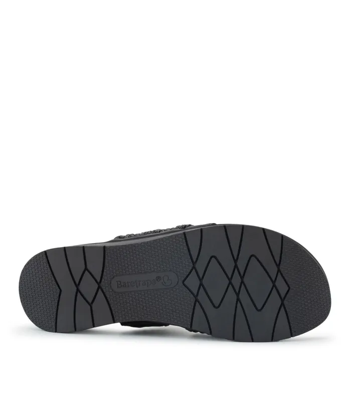 Women Baretraps Slides and Slip On Sandals Gwendalyn Slide Sandal Black