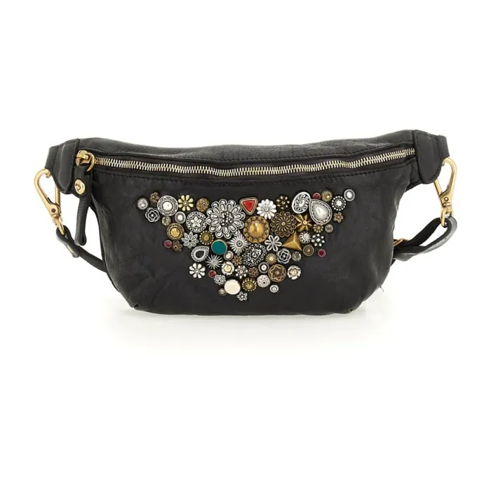 Women Bella Di Notte Black Campomaggi Belt Bags