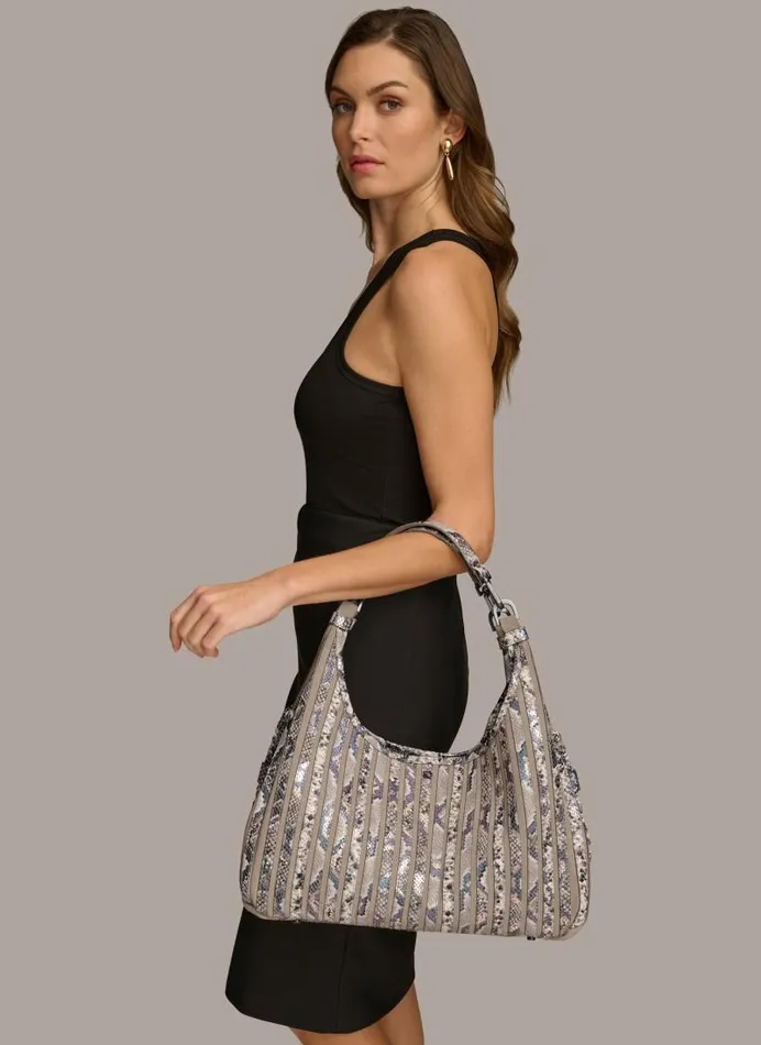 Women BELLEROSE HOBO Multi Python Donna Karan New York Shoulder And Hobo Bags Women BELLEROSE HOBO Multi Python Donna Karan New York Shoulder And Hobo Bags