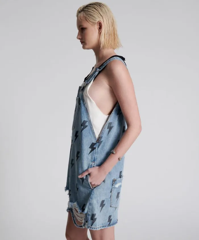 Women BLUE LIGHTNING PINI DENIM DRESS One Teaspoon Midi and Maxi Dresses Women BLUE LIGHTNING PINI DENIM DRESS One Teaspoon Midi and Maxi Dresses