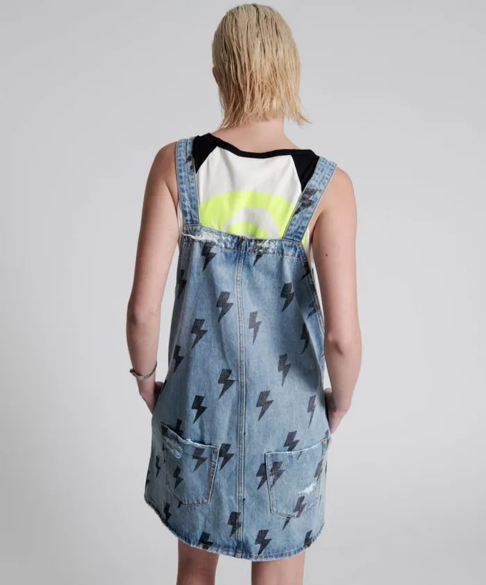 Women BLUE LIGHTNING PINI DENIM DRESS One Teaspoon Midi and Maxi Dresses Women BLUE LIGHTNING PINI DENIM DRESS One Teaspoon Midi and Maxi Dresses