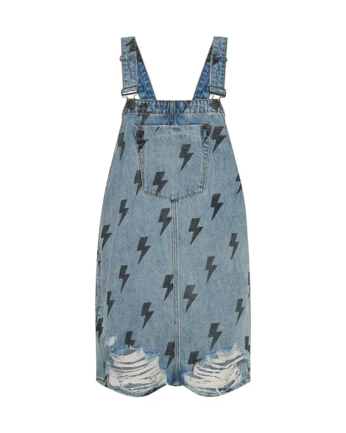 Women BLUE LIGHTNING PINI DENIM DRESS One Teaspoon Midi and Maxi Dresses Women BLUE LIGHTNING PINI DENIM DRESS One Teaspoon Midi and Maxi Dresses
