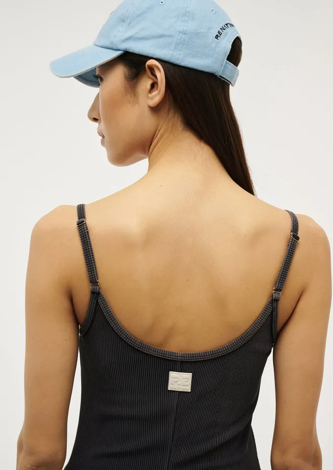 Women Bodysuits PE Nation ACTUALISE DRESS IN WASHED BLACK
