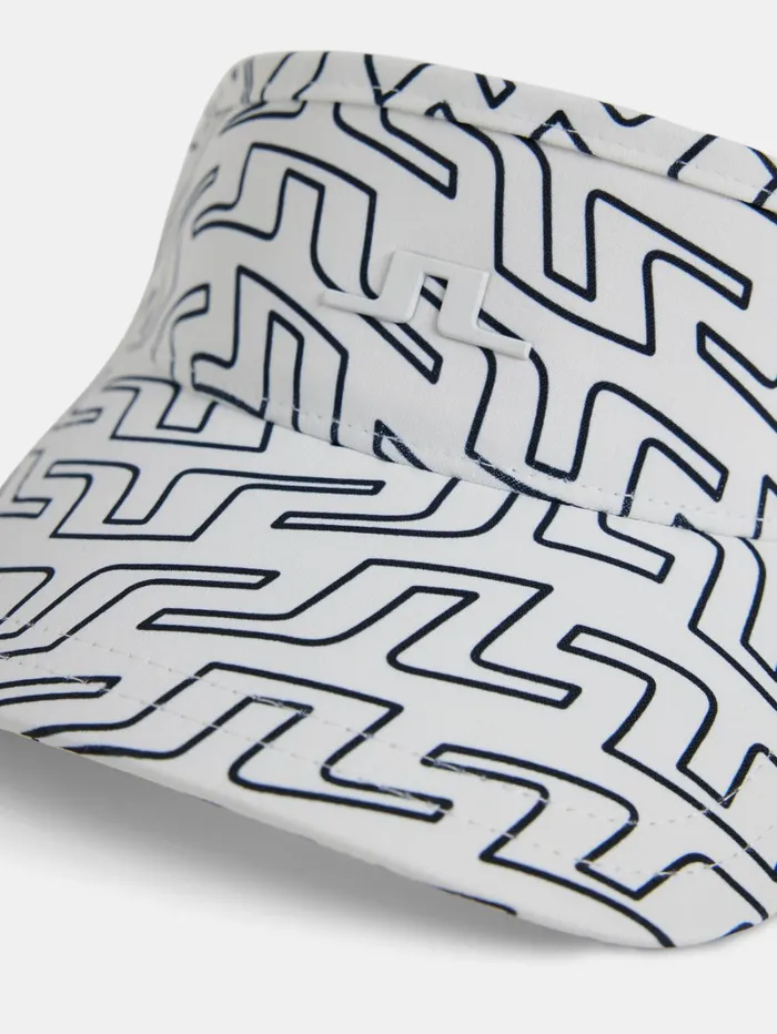 Women Bon Print Visor White Outline Bridge Swirl JLindeberg Caps Women Bon Print Visor White Outline Bridge Swirl JLindeberg Caps