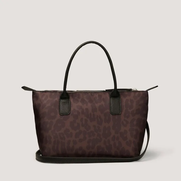 Women Bonnie Nylon Tote Leopard Print Fiorelli Tote Bags