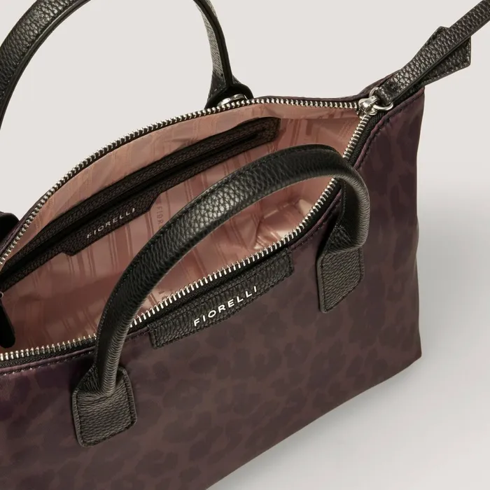Women Bonnie Nylon Tote Leopard Print Fiorelli Tote Bags
