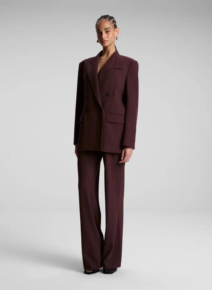 Women Bottoms ALC Hirsh Pant Chocolate Plum