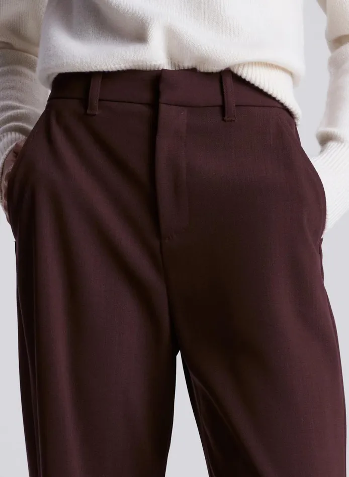 Women Bottoms ALC Hirsh Pant Chocolate Plum