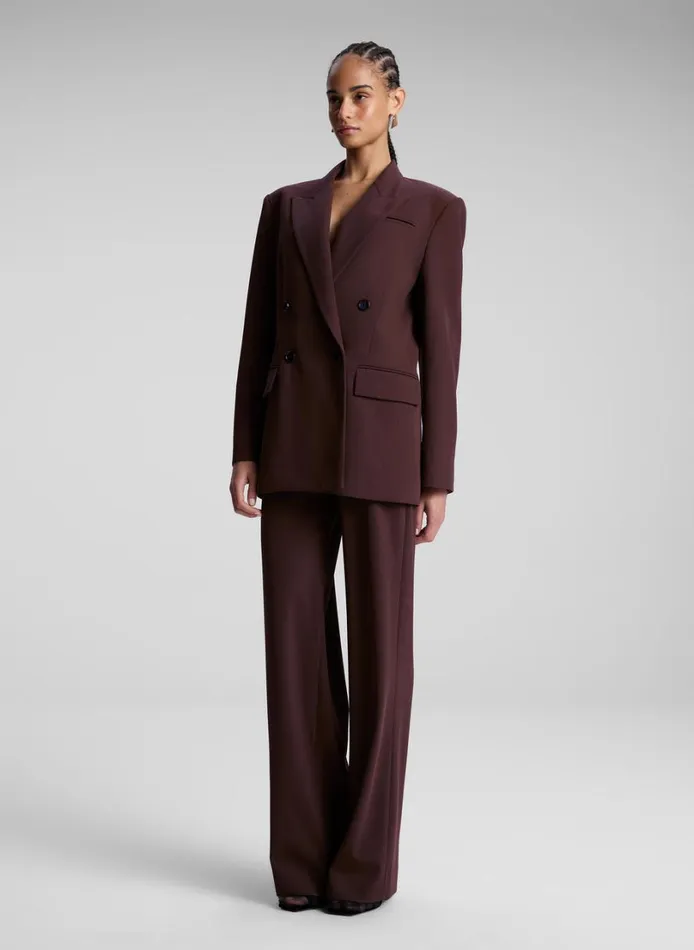 Women Bottoms ALC Hirsh Pant Chocolate Plum