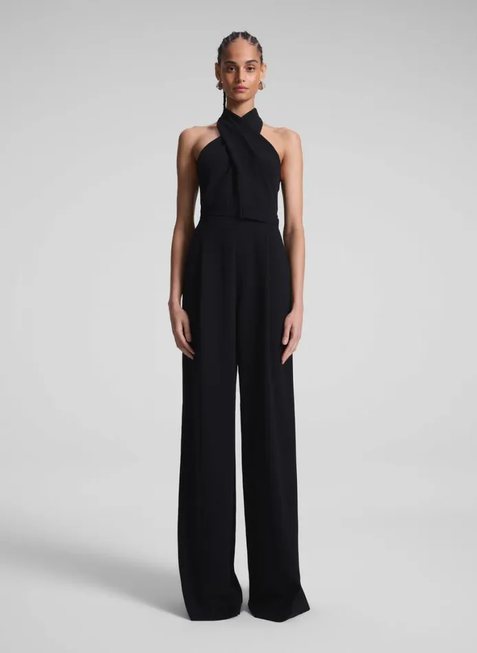 Women Bottoms ALC Murphy II Wide Leg Jumpsuit Black
