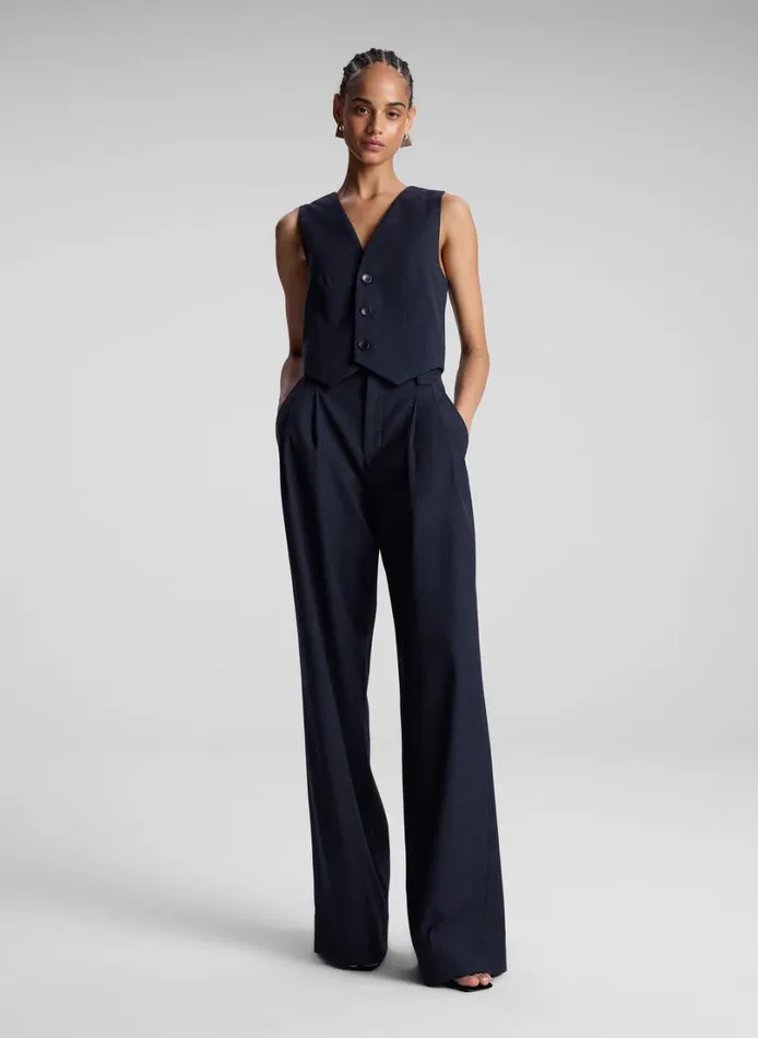 Women Bottoms ALC Tommy II Plaid Pant Navyblack