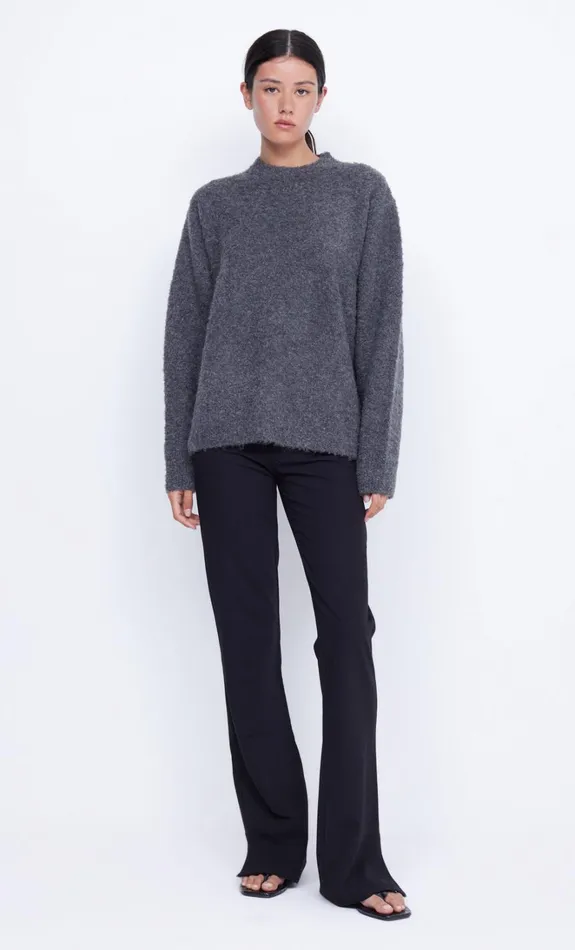 Women BRICE KNIT JUMPER 8211 CHARCOAL Bec Bridge Long Sleeve