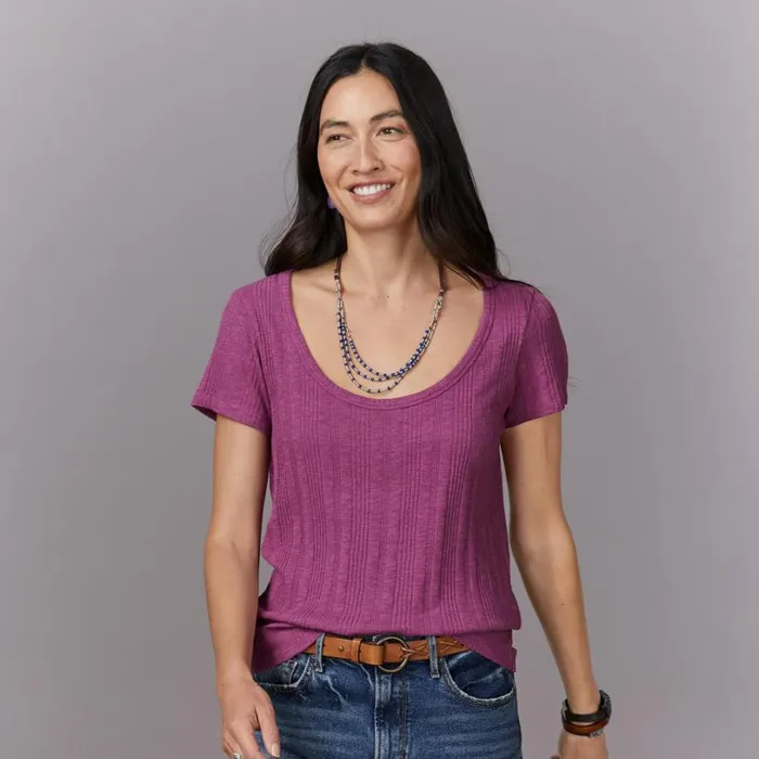 Women Cassity Tee Black Sundance Catalog Tops