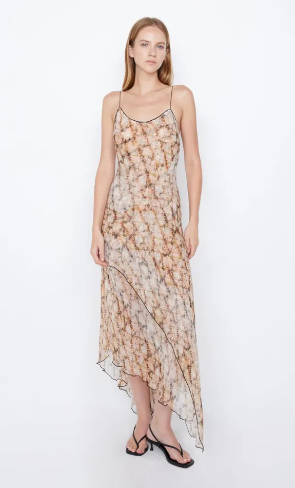 Women CIEL ASYM DRESS 8211 GEO SHIBORI Bec Bridge Wedding Guest