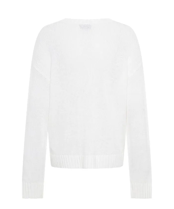 Women CLASSIC POCKET CHUNKY KNIT SWEATER WHITE One Teaspoon Knitwear Women CLASSIC POCKET CHUNKY KNIT SWEATER WHITE One Teaspoon Knitwear