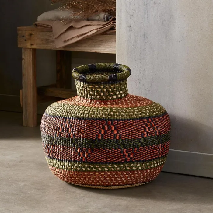 Women Coblah OneOfAKind Cape Basket Sundance Catalog Decor