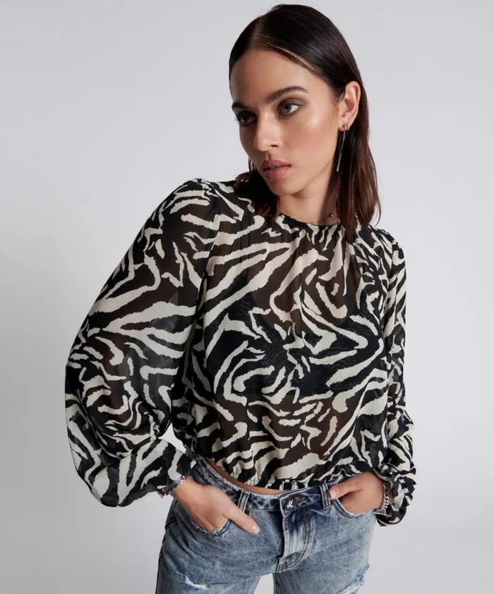 Women DIFFERENT DIMENSION BUBBLE TOP One Teaspoon Tops