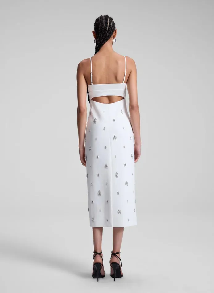 Women Dresses ALC Alana Embellished Midi Dress White