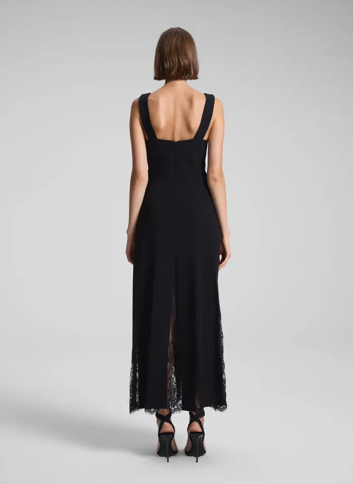 Women Dresses ALC Emmie Lace Midi Dress Blackblack