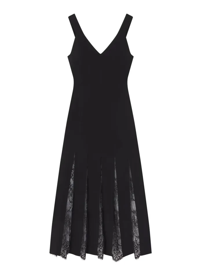 Women Dresses ALC Emmie Lace Midi Dress Blackblack