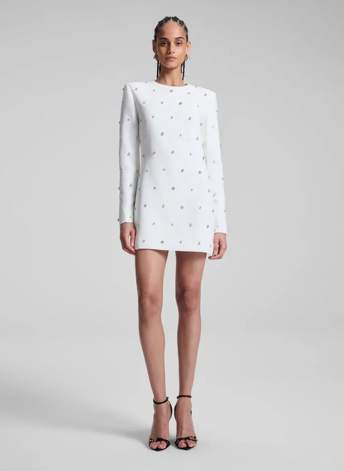 Women Dresses ALC Kenna Embellished Mini Dress Whitecrystal
