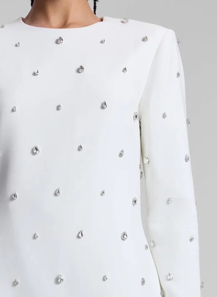Women Dresses ALC Kenna Embellished Mini Dress Whitecrystal