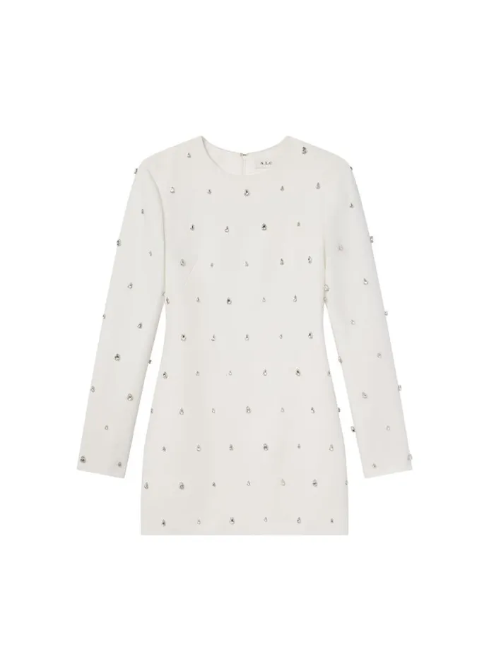 Women Dresses ALC Kenna Embellished Mini Dress Whitecrystal
