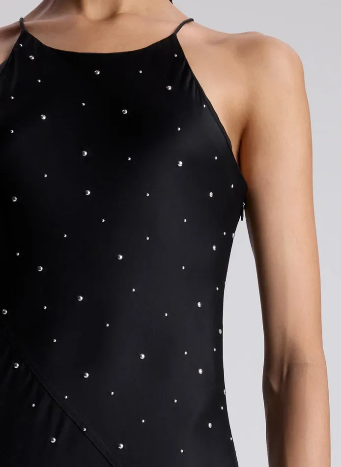 Women Dresses ALC Sybil Embellished Maxi Dress Blacksilver