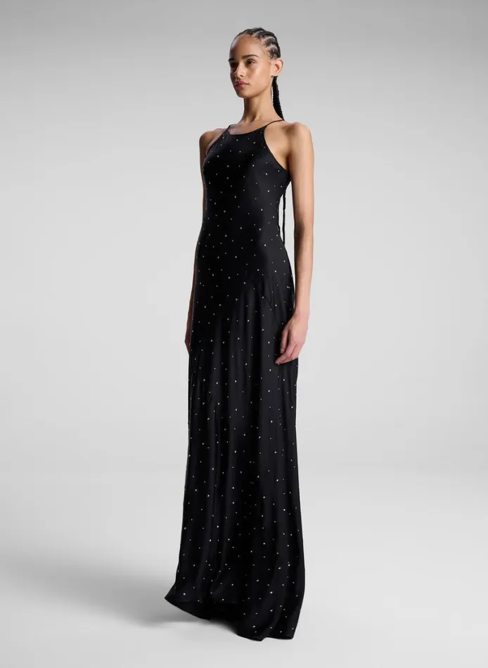 Women Dresses ALC Sybil Embellished Maxi Dress Blacksilver