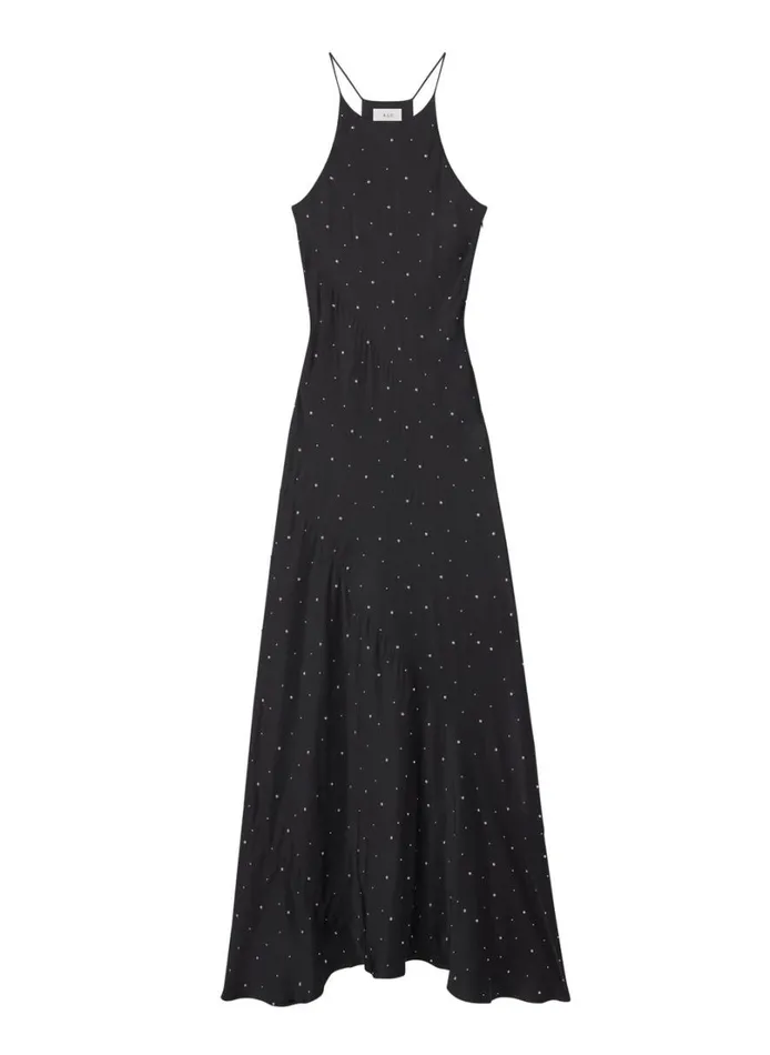 Women Dresses ALC Sybil Embellished Maxi Dress Blacksilver
