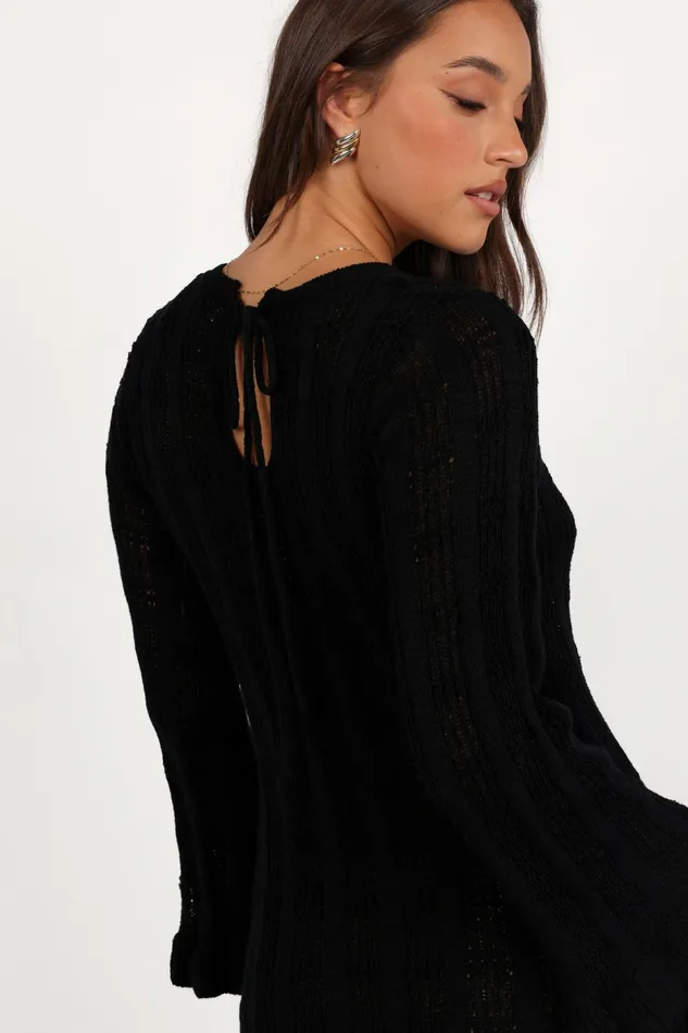 Women Dresses Petal and Pup Colter Long Sleeve Maxi Dress Black